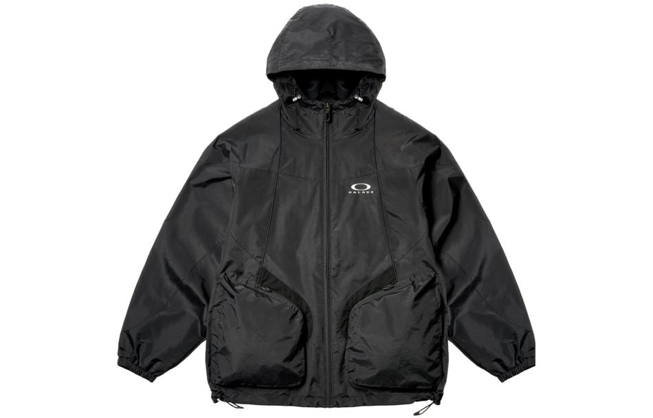 PALACE x Oakley SS23 Black Hooded Lightweight Quick-Dry Jacket Unisex P24OKJK002