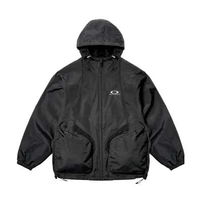 PALACE Oakley SS23 Black Hooded Lightweight Quick-Dry Jacket Unisex P24OKJK002