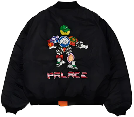 Palace x Pezlondon Pezman 卡通Logo黑色飞行员夹克 男女同款 P20JK114 Buy Palace x Pezlondon Pezman 卡通Logo黑色飞行员夹克 男女同款 P20JK114