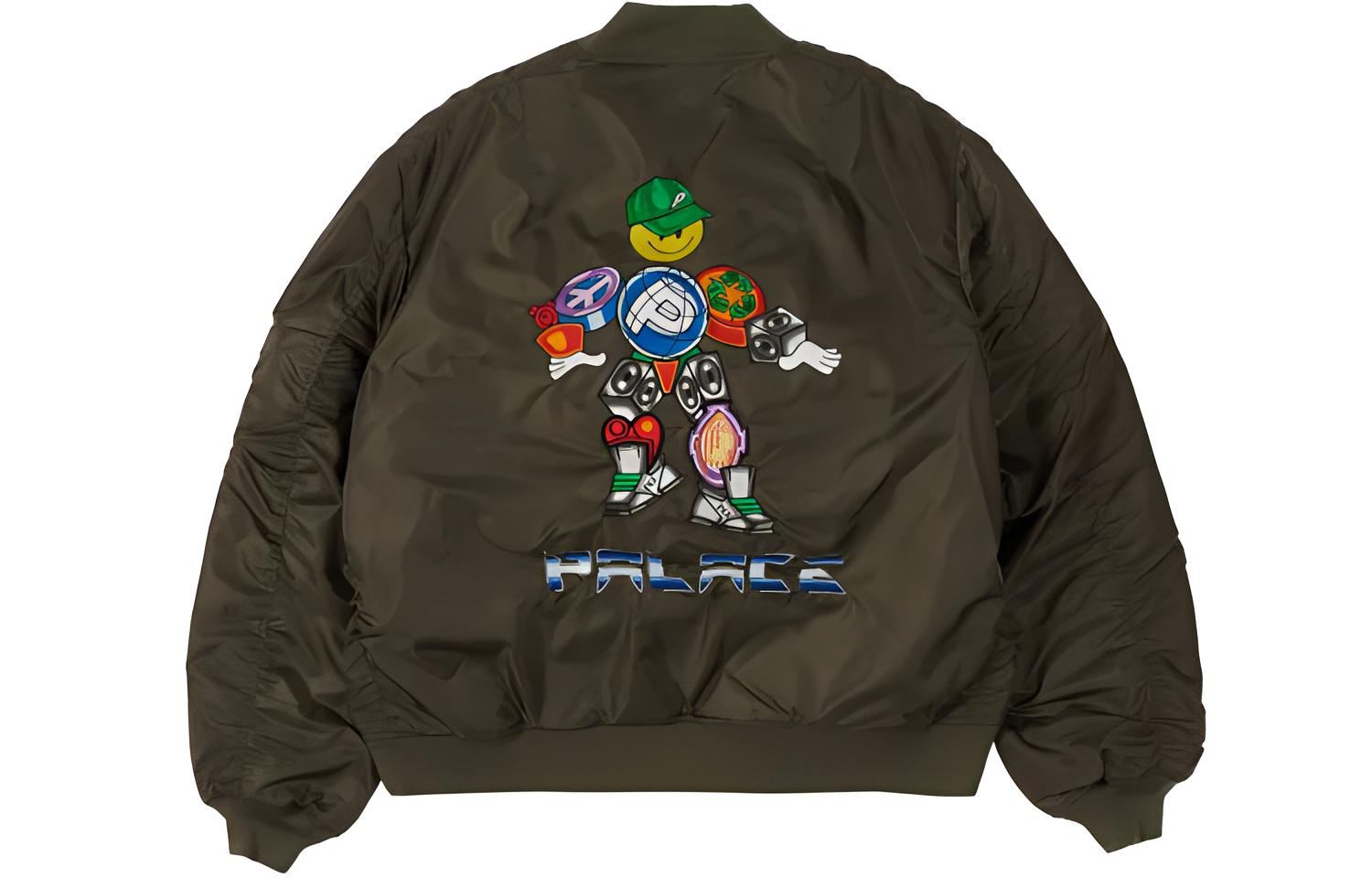 Palace x Pezlondon Pezman MA1 Olive Bomber Jacket Unisex Military Green P20JK115