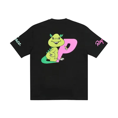 PALACE Rapha Logo Crew Neck T-Shirt Black ADP02XXBLK