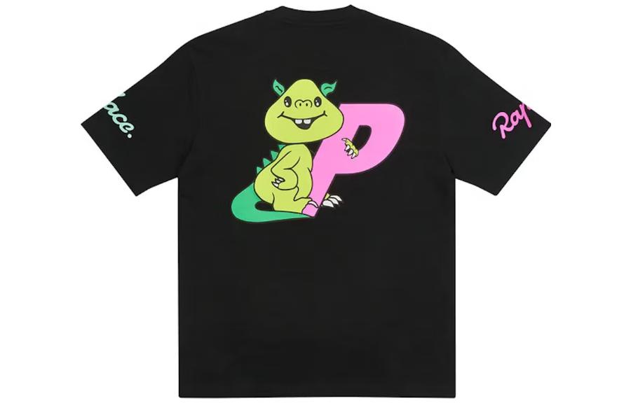 Order PALACE x Rapha  Logo Crew Neck T-Shirt Black ADP02XXBLK