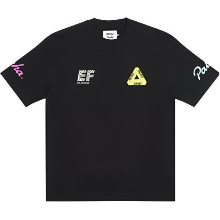 Lookbook PALACE x Rapha  Logo Crew Neck T-Shirt Black ADP02XXBLK