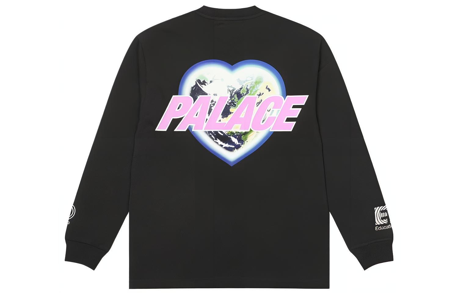 PALACE Rapha FW22 Black Heart Logo Long Sleeve Tee Unisex ADQ02XXBLK