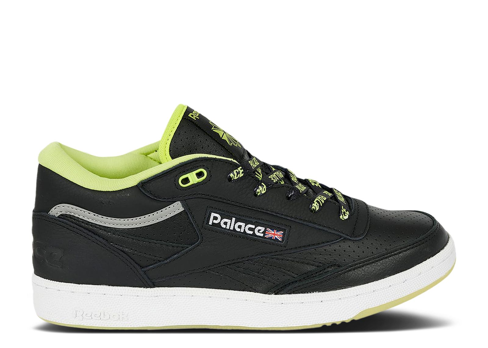 Palace x Reebok Club C Mid 2 'Black Neon' PALACE-CLUB-C-MID-BLK