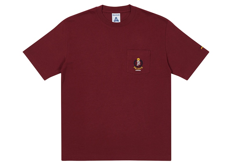 Palace x Reebok NPC Pocket T-Shirt Burgundy