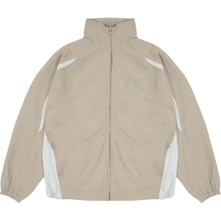 Order PALACE x Reebok SS24 Logo Print Zip-Up Jacket in Khaki Unisex. P26RBKJK001