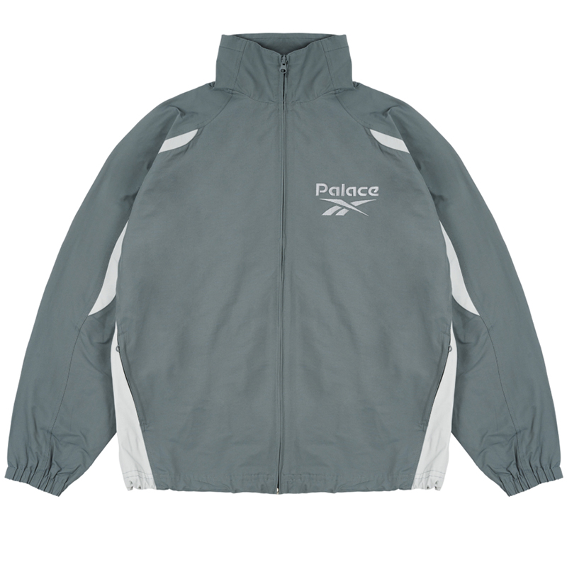 PALACE x Reebok SS24 Logo Print Zip-Up Jacket Unisex Grey P26RBKJK002