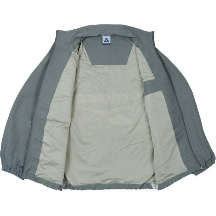 Shop PALACE x Reebok SS24 Logo Print Zip-Up Jacket Unisex Grey P26RBKJK002