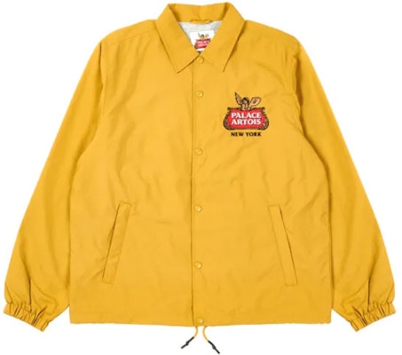 PALACE x Stella Artois FW21 Yellow Logo Print Coach Jacket Unisex. P21STJK003 Lookbook PALACE x Stella Artois FW21 Yellow Logo Print Coach Jacket Unisex. P21STJK003