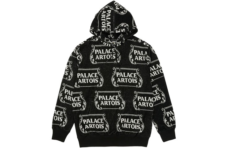 PALACE Stella Artois Logo Print Hoodie Unisex Black PAL-SS21-6
