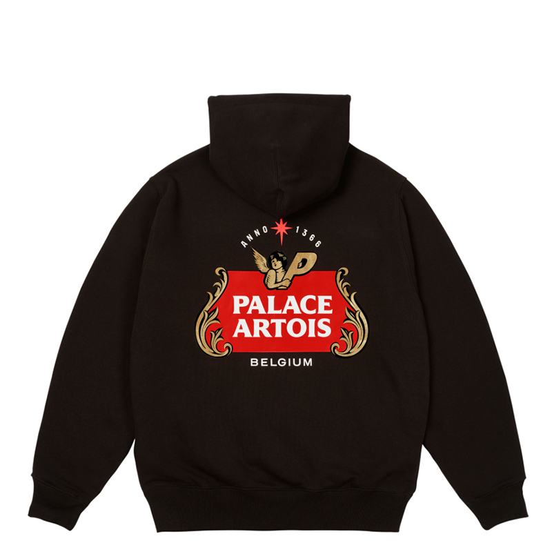 PALACE Stella Artois SS24 Brown Logo Hoodie with Kangaroo Pocket Unisex. P26THD002 圖 2