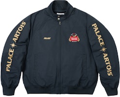 PALACE x Stella Artois SS24 Logo Zip-Up Jacket Unisex Black. P26STJK001 PALACE x Stella Artois SS24 Logo Zip-Up Jacket Unisex Black. P26STJK001