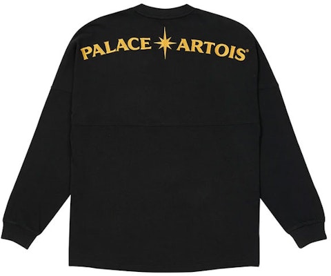 PALACE x Stella Artois Baju Long-Sleeve Hitam Unisex Lettering Kasual PAL-SS21-3 Lookbook PALACE x Stella Artois Baju Long-Sleeve Hitam Unisex Lettering Kasual PAL-SS21-3