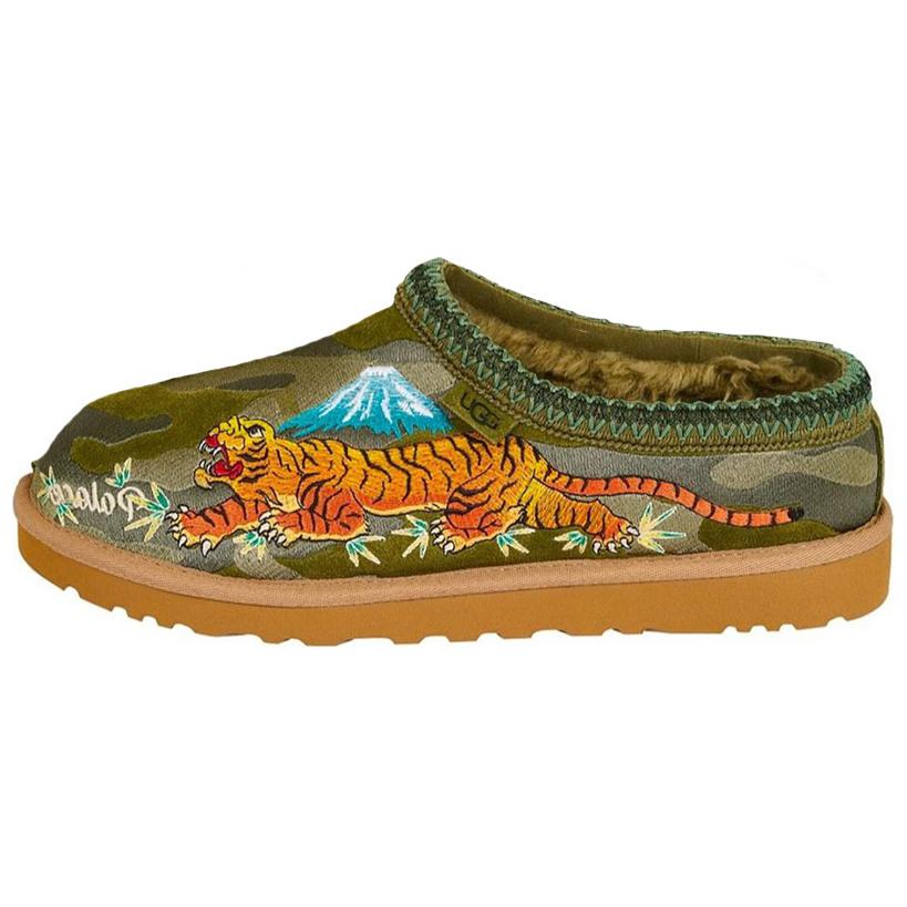 Palace x UGG Tasman Slipper 'Burnt Olive Camo' 1172070-GRNC