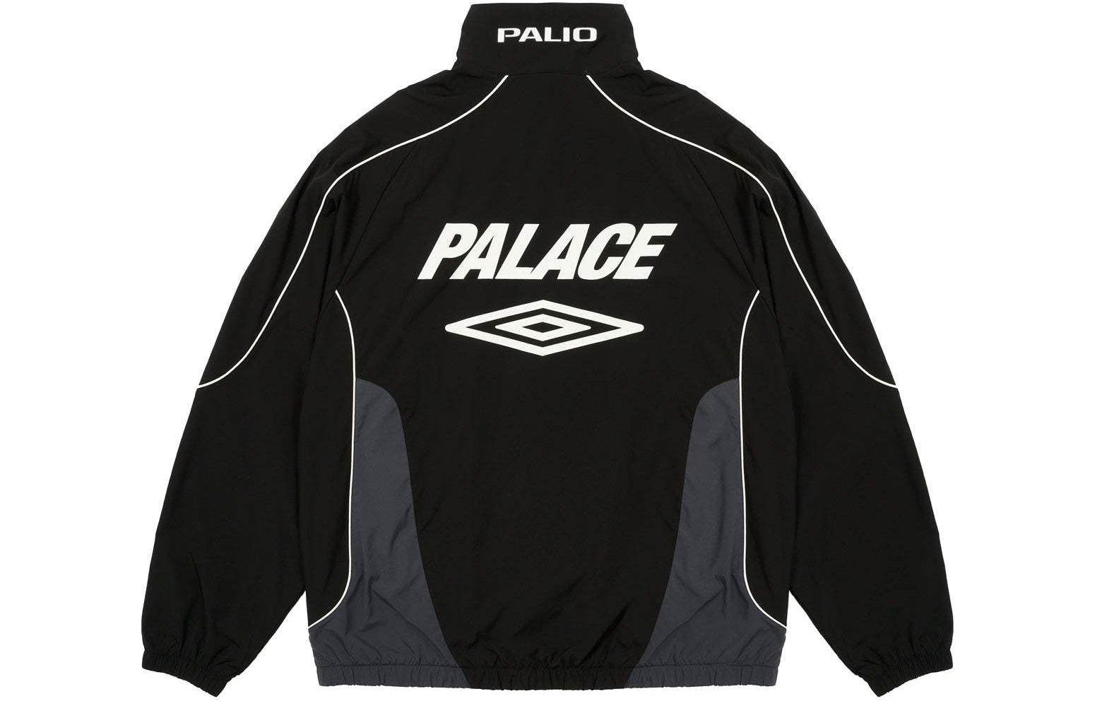 Palace x Umbro SS24 Training Track Jacket Colorblock Zip-Up Black Unisex P26UMJK059
