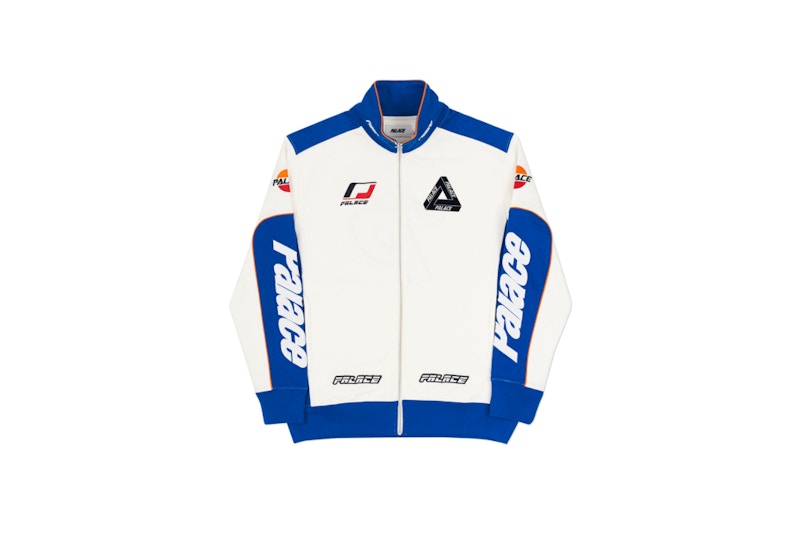 Palace Yaman Track Top White/Blue