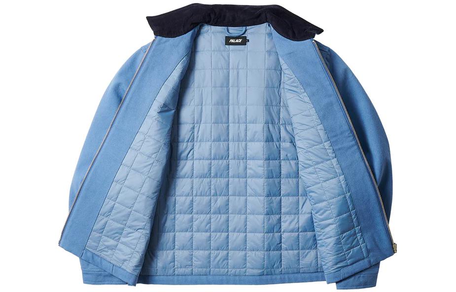 PALACE Zen Work Jacket Spring Blue Embroidered Zip-Up Unisex Retro Workwear Blue P24JK018 圖 4