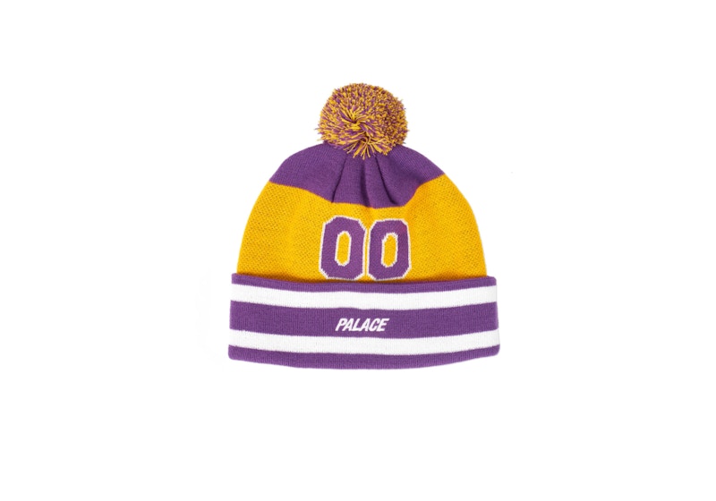 Palace Zero Zero Beanie Purple/Yellow 圖 2