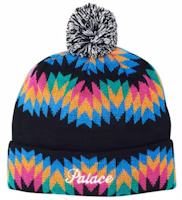 Palace Zig Zag Beanie Black Palace Zig Zag Beanie Black