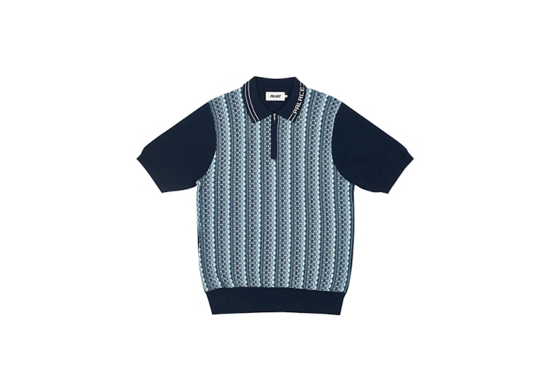 Buy Palace 拉链针织衫 深蓝色