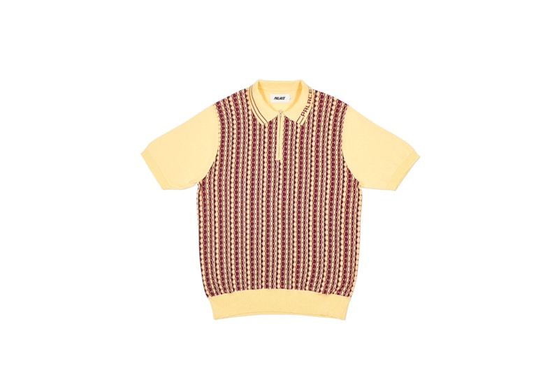 Buy Palace Zip Knit Peach/Merah