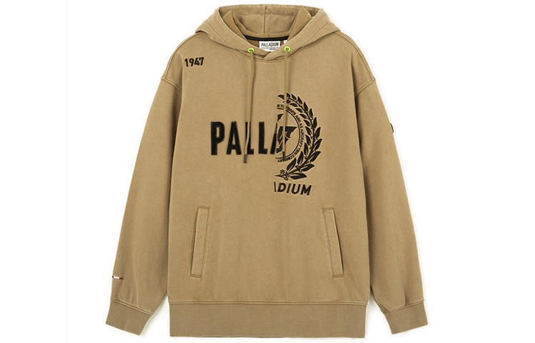 PALLADIUM 75th Anniversary Olive Wheat Logo Hoodie Unisex Pullover 176000-309