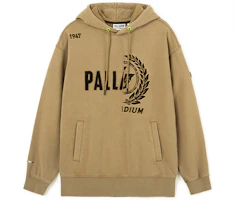 PALLADIUM 75th Anniversary Olive Wheat Logo Hoodie Unisex Pullover 176000-309 PALLADIUM 75th Anniversary Olive Wheat Logo Hoodie Unisex Pullover 176000-309