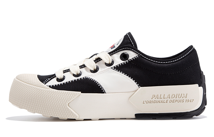 Palladium 'Retro Spliced Canvas Black White'