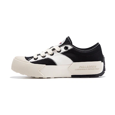Palladium 'Retro Spliced Canvas Black White'
