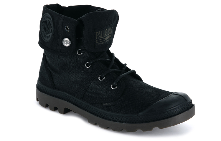 Shop Palladium Bgy Wax 高筒帆布鞋 '黑色戶外款' 75534-046-M