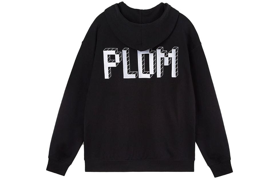 PALLADIUM Black Hoodie with Back Letter Print 106975-008