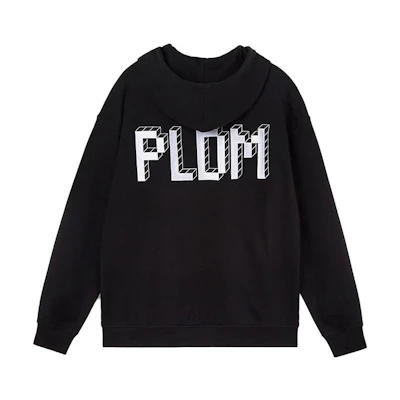PALLADIUM Black Hoodie with Back Letter Print 106975-008