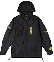 PALLADIUM Black Logo Embroidered Utility Pocket Hoodie Jacket 105052-008 PALLADIUM Black Logo Embroidered Utility Pocket Hoodie Jacket 105052-008