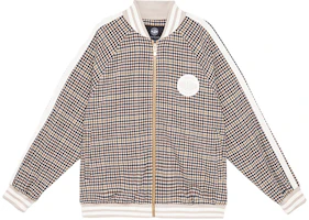 PALLADIUM Brown Plaid Baseball Collar Long-Sleeve Jacket 107743-853 PALLADIUM Brown Plaid Baseball Collar Long-Sleeve Jacket 107743-853