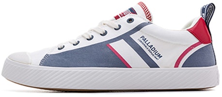 Palladium Canvas Low 'Simple White Blue' 76644-976-M Palladium Canvas Low 'Simple White Blue' 76644-976-M
