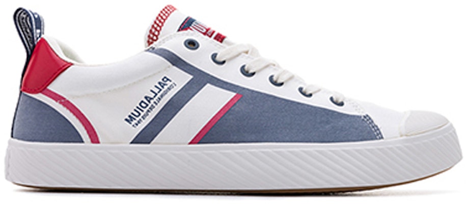 Palladium Canvas Low 'Simple White Blue' 76644-976-M Order Palladium Canvas Low 'Simple White Blue' 76644-976-M
