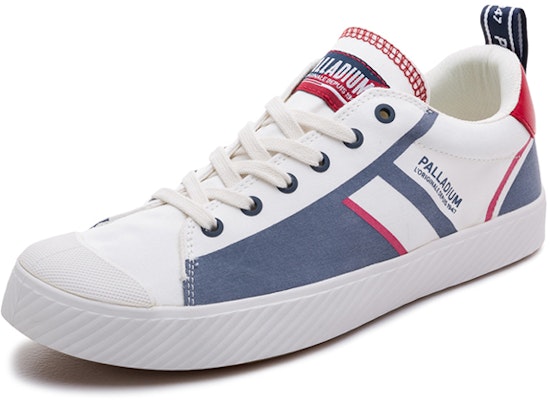 Palladium Canvas Low 'Simple White Blue' 76644-976-M Lookbook Palladium Canvas Low 'Simple White Blue' 76644-976-M