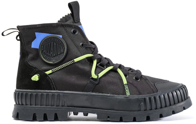 Palladium Canvas Mid-Top 'Black Shock-Resistant' 78616-008-M Order Palladium Canvas Mid-Top 'Black Shock-Resistant' 78616-008-M