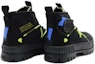 Shop Palladium Canvas Mid-Top 'Black Shock-Resistant' 78616-008-M