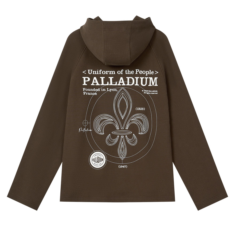 PALLADIUM Casual Letter Print Raglan Loose Fit Hoodie Unisex 1010495-032