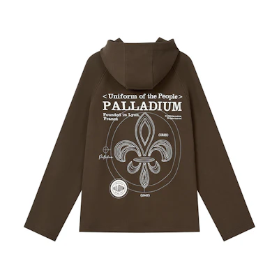 PALLADIUM Casual Letter Print Raglan Loose Fit Hoodie Unisex 1010495-032