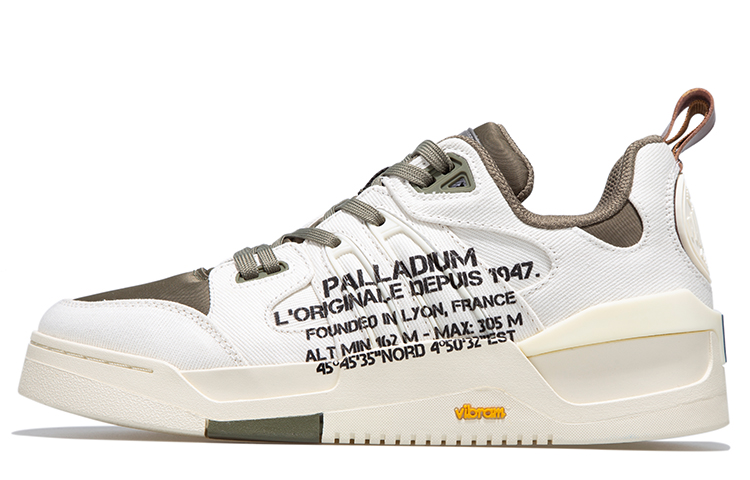 Palladium Casual Low 'White/Olive Green' 09000-164-M