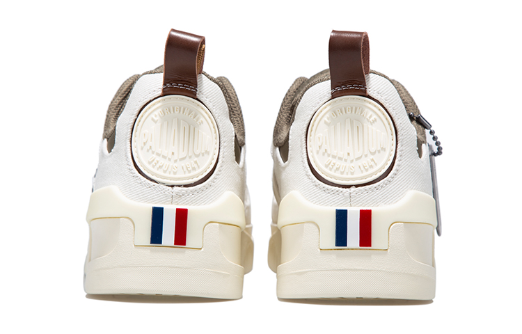 Details for Palladium Basse Décontractée ''Blanc/Vert Olive'' 09000-164-M