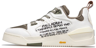 Palladium Casual Low 'White/Olive Green' 09000-164-M Palladium Casual Low 'White/Olive Green' 09000-164-M