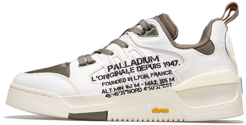 Palladium Casual Low 'White/Olive Green' 09000-164-M Buy Palladium Casual Low 'White/Olive Green' 09000-164-M