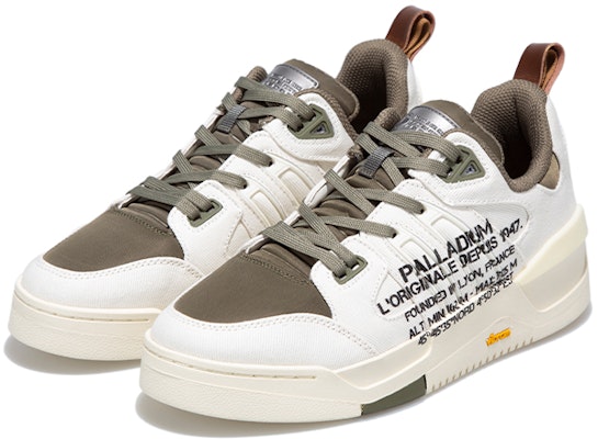 Palladium Casual Low 'White/Olive Green' 09000-164-M Lookbook Palladium Casual Low 'White/Olive Green' 09000-164-M