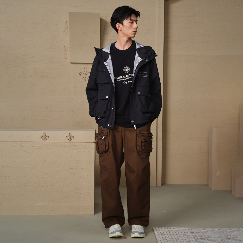 Shop PALLADIUM Casual Oversized Hooded Drop Shoulder Jacket Unisex 109663