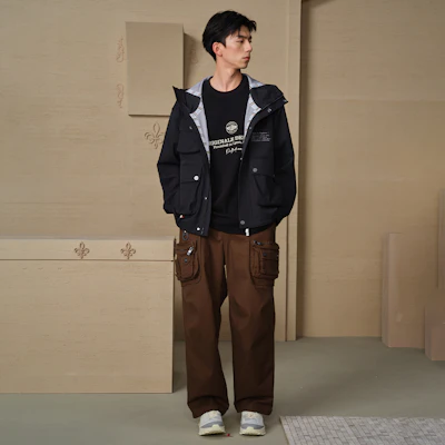 PALLADIUM Casual Oversized Hooded Drop Shoulder Jacket Unisex 109663 Shop PALLADIUM Casual Oversized Hooded Drop Shoulder Jacket Unisex 109663