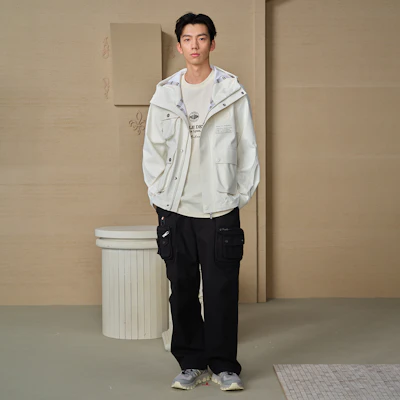 PALLADIUM Casual Oversized Hooded Drop Shoulder Jacket Unisex 109663 Cheap PALLADIUM Casual Oversized Hooded Drop Shoulder Jacket Unisex 109663